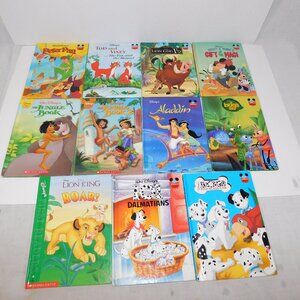 Lot 11 Vintage Disney Wonderful World of Reading Kids Movie Story Books